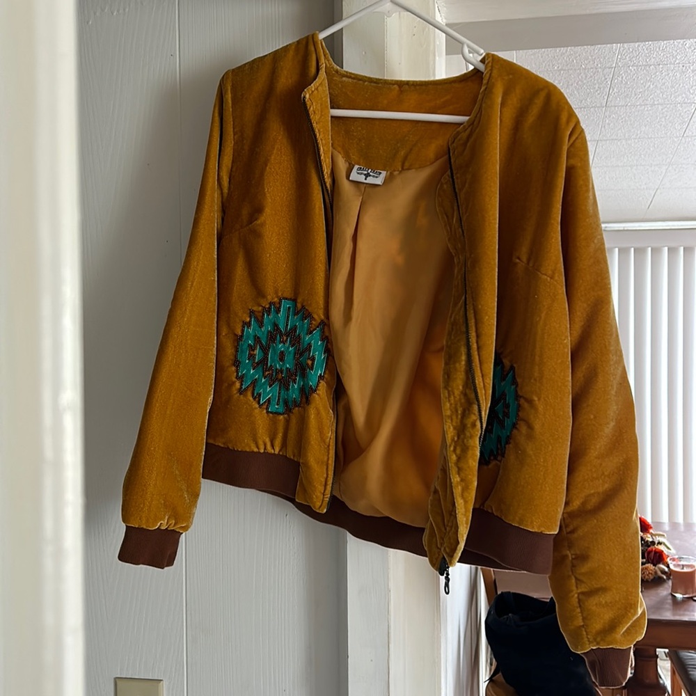 Mustard/gold jacket